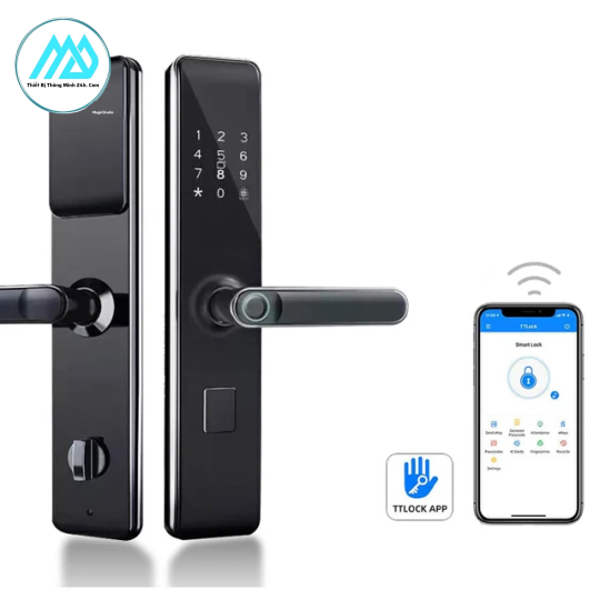 Khóa vân tay cao cấp loại to cho cửa chính App TTLOCK