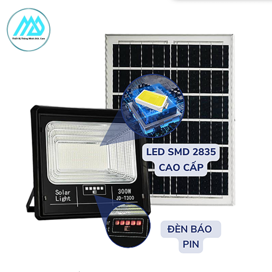 ĐÈN NĂNG LƯỢNG MẶT TRỜI JINDIAN JD-T300 (300W) – THƯƠNG HIỆU, CHÍNH HÃNG