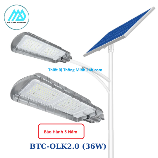 Đèn đường năng lượng mặt trời 36W Blue Carbon BCT-OLJ2.0