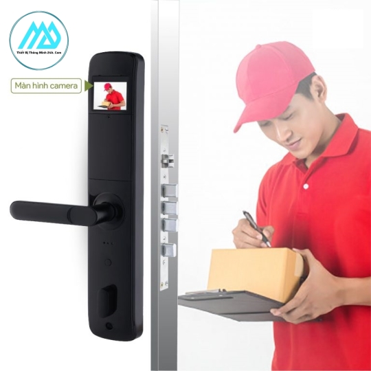 Thiết Bị Khóa cửa thông minh tích hợp camera AB 24K cao cấp
