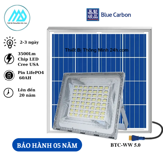 Đèn  pha năng lượng mặt trời 400W - Blue Carbon BTC-WW5.0