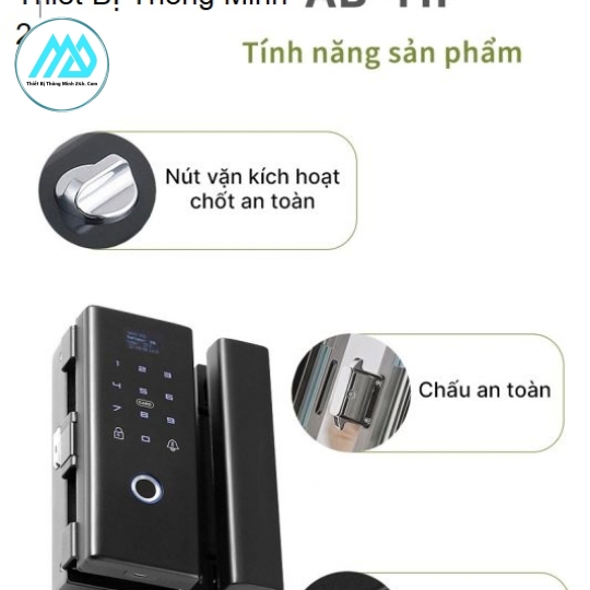 Khóa vân tay thẻ từ thông  dành cho cửa kính MD-11F
