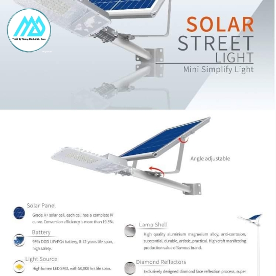 Đèn đường năng lượng mặt trời Blue Carbon 20W BCT-OTJ1.0 -Chính Hãng Blue Cabon